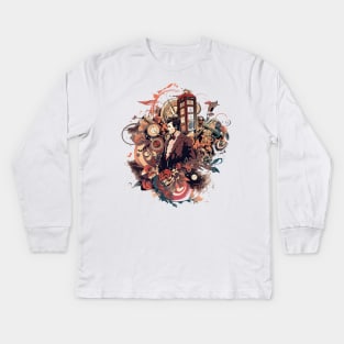 dr who Kids Long Sleeve T-Shirt